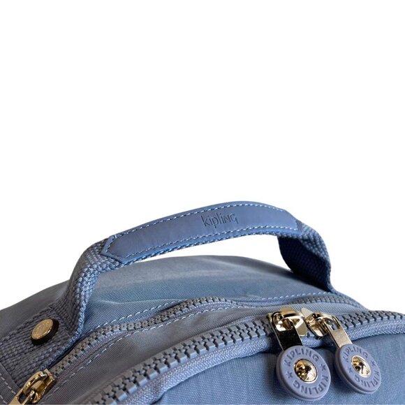 brand new Kipling 45cm 15" backpack Seoul large openside pocket haze blue - Picture 4 of 7